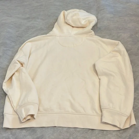 American Eagle Outfitters Cream Hoodie with Blue Lettering - Picture 7 of 13